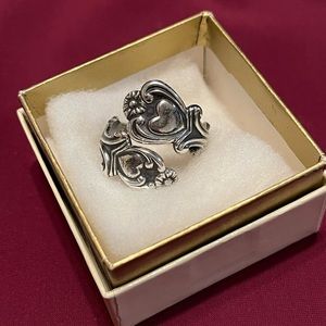Avon Vintage Sterling Silver Heart Ring